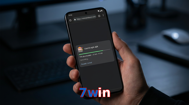 Main screen of 7Win apk page for PK players