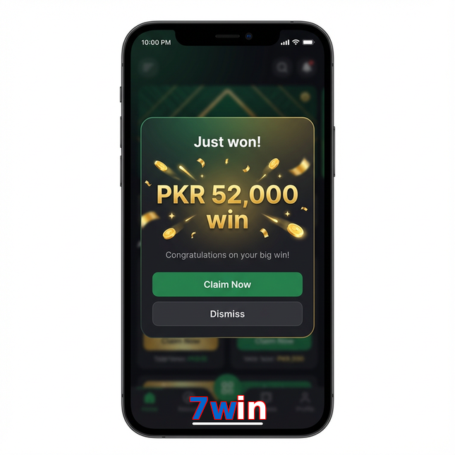 Main screen of 7Win win page for PK players